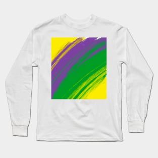 Mardi Gras Abstract Long Sleeve T-Shirt